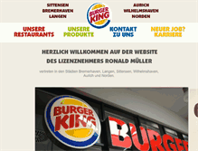 Tablet Screenshot of burgerking-bremerhaven.de